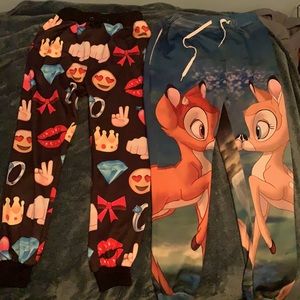 Girls joggers size SMALL (stretchy)